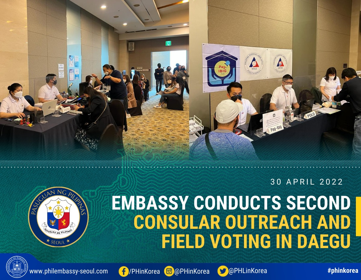 EMBASSY CONDUCTS SECOND CONSULAR OUTREACH AND FIELD VOTING IN DAEGU